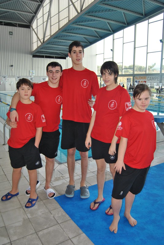 Gran actuación de la Selección Navarra Sub 16 de Natación Adaptada.